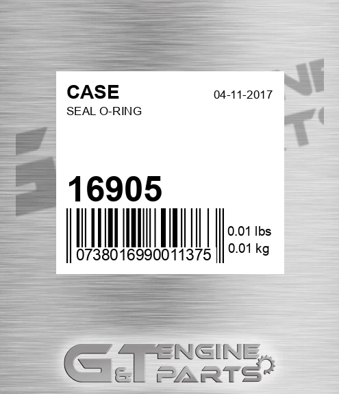 16905 Seal O-ring