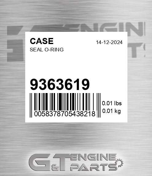9363619 Seal O-ring