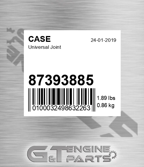 87393885 CASE Universal Joint