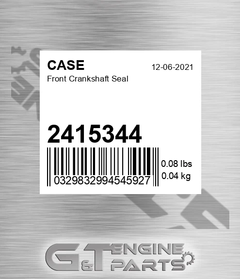 2415344 CASE Front Crankshaft Seal