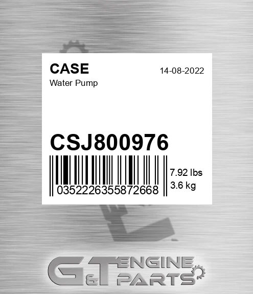 CSJ800976 Water Pump