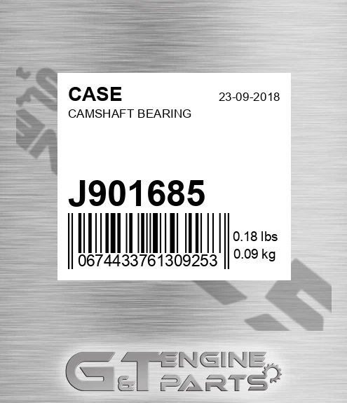 J901685 CASE Camshaft Bearing
