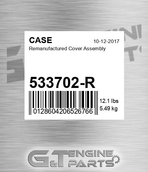 533702-R Remanufactured Cover Assembly