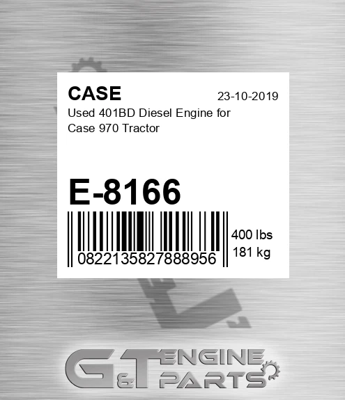 E-8166 Used 401bd Diesel Engine For 970 Tractor