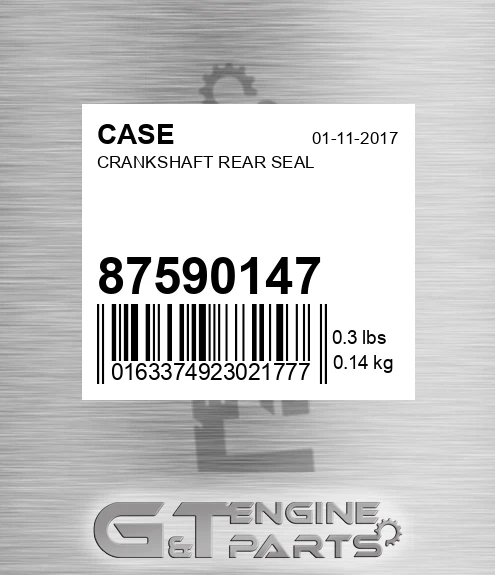 87590147 Crankshaft Rear Seal for CASE