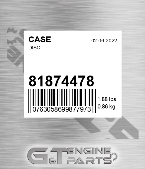 81874478 CASE Disc