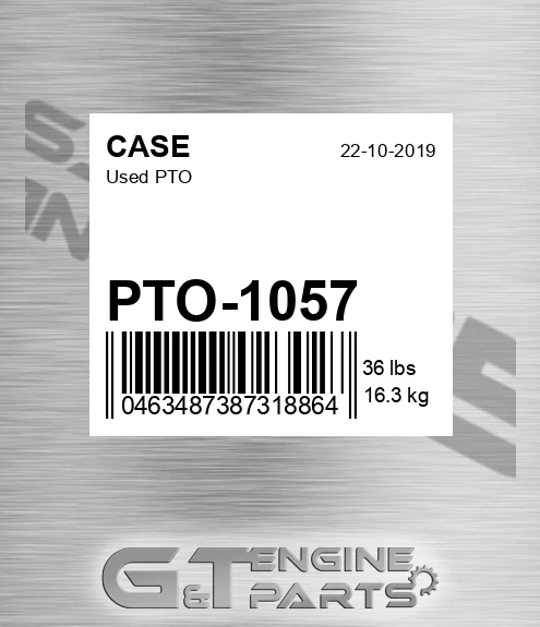 PTO-1057 Used Pto for CASE
