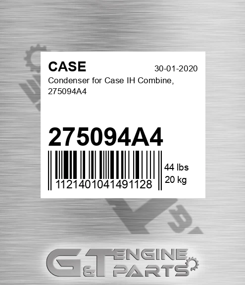 275094A4 Condenser For Ih Combine,