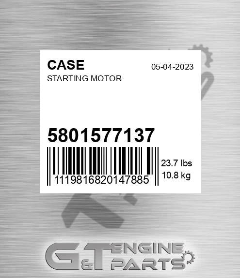 5801577137 CASE Starting Motor