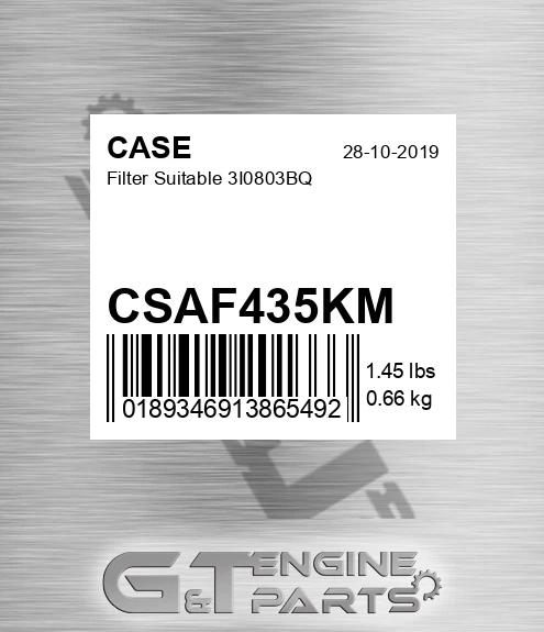 CSAF435KM Filter Suitable 3i0803bq