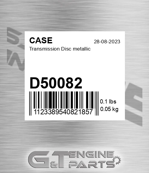 D50082 CASE Transmission Disc Metallic