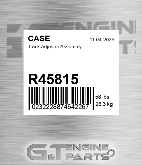 R45815 CASE Track Adjuster Assembly