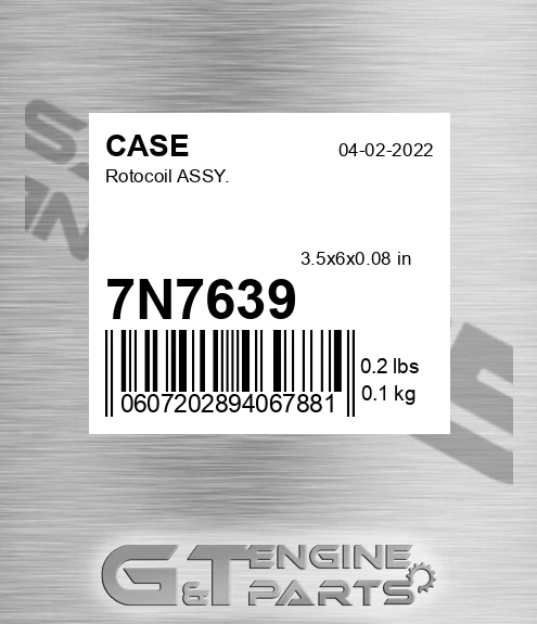 7N7639 Rotocoil Assy.