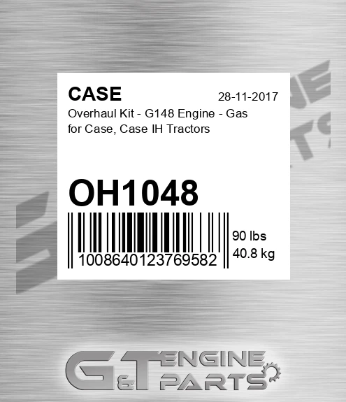 OH1048 CASE Overhaul Kit - G148 Engine - Gas For Case, Case Ih Tractors