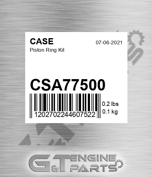 CSA77500 Piston Ring Kit