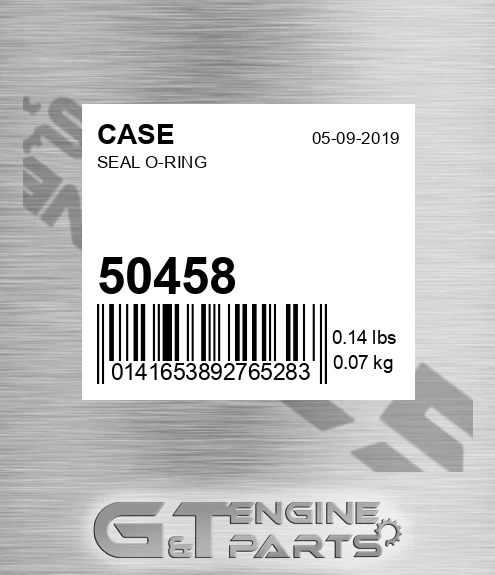 50458 CASE Seal O-ring