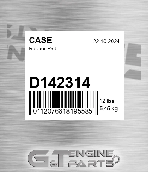 D142314 CASE Rubber Pad