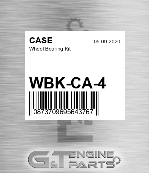 WBK-CA-4 CASE Wheel Bearing Kit