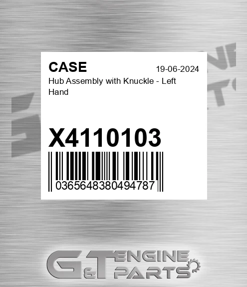X4110103 Hub Assembly With Knuckle - Left Hand