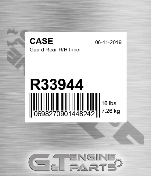 R33944 Guard Rear R/h Inner