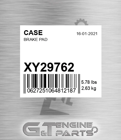 XY29762 CASE Brake Pad