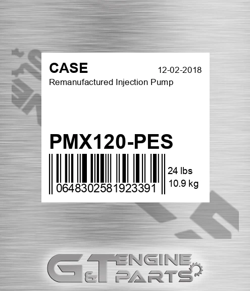 PMX120-PES Remanufactured Injection Pump