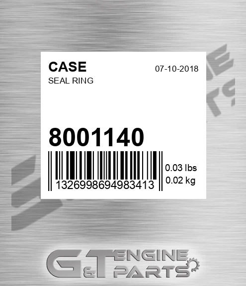 8001140 CASE Seal Ring