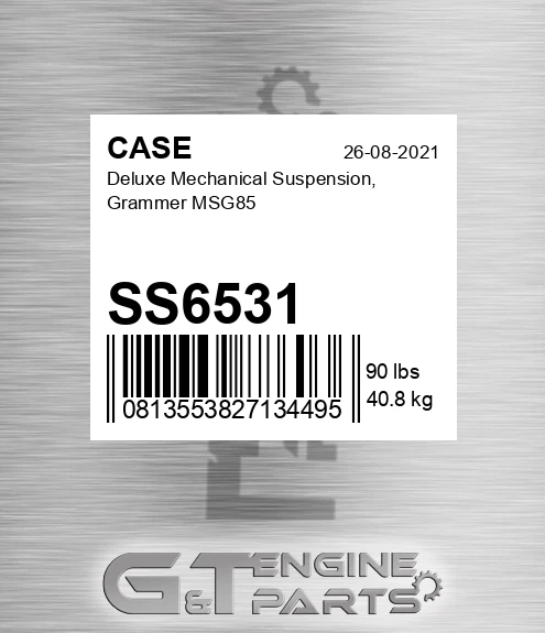 SS6531 CASE Deluxe Mechanical Suspension, Grammer Msg85