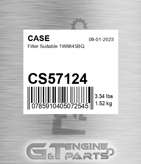 CS57124 Filter Suitable 1w8845bq