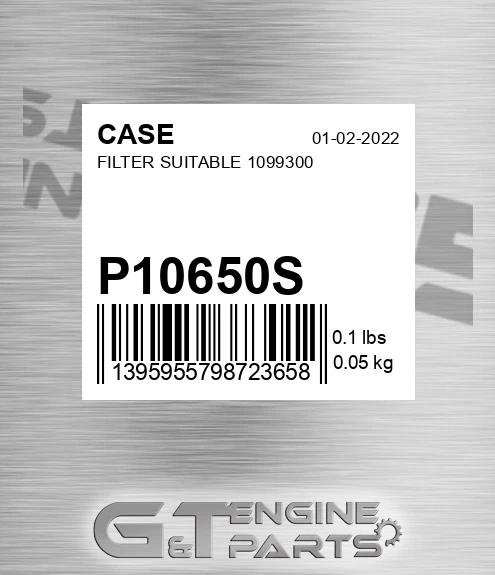 P10650S Filter Suitable 1099300