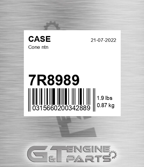 7R8989 Cone Ntn for CASE
