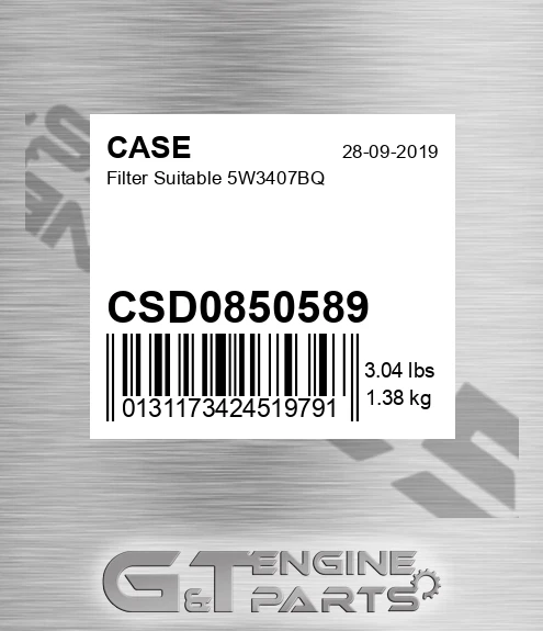 CSD0850589 Filter Suitable 5w3407bq