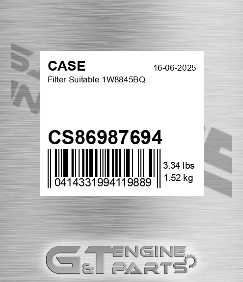CS86987694 Filter Suitable 1w8845bq