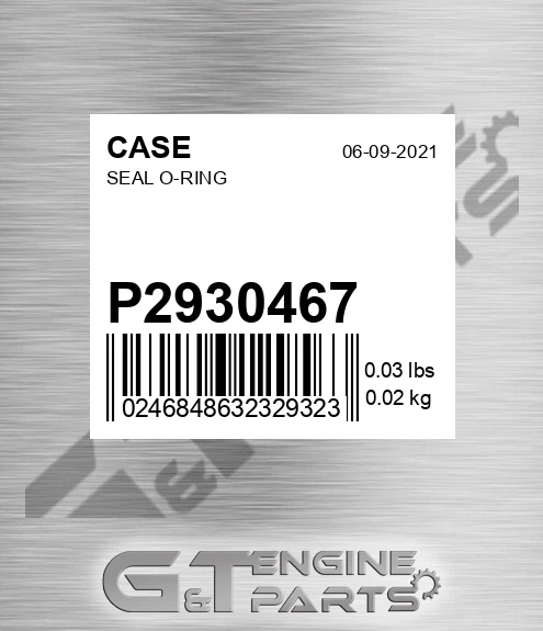 P2930467 Seal O-ring