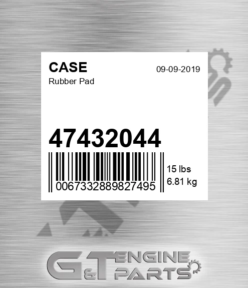 47432044 Rubber Pad