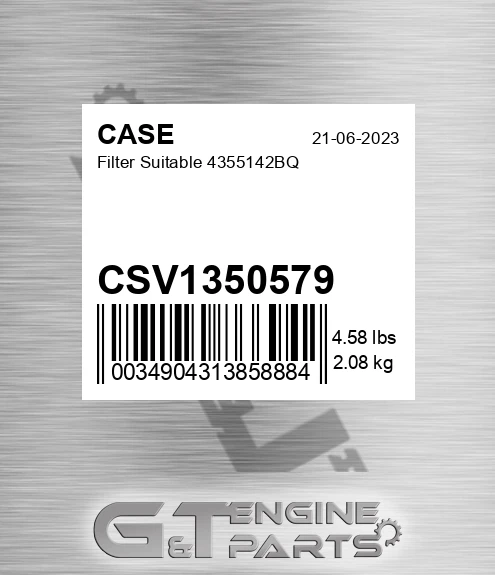 CSV1350579 CASE Filter Suitable 4355142bq