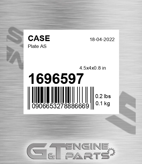 1696597 CASE Plate As