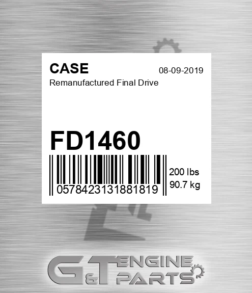 FD1460 Remanufactured Final Drive