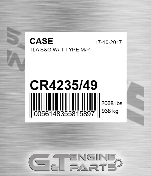 CR4235/49 Tla S&g W/ T-type M/p