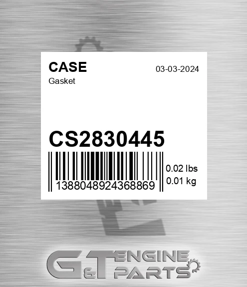 CS2830445 Gasket