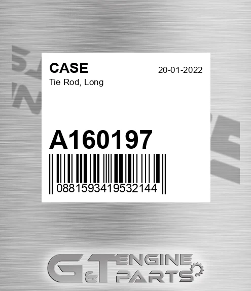A160197 CASE Tie Rod, Long