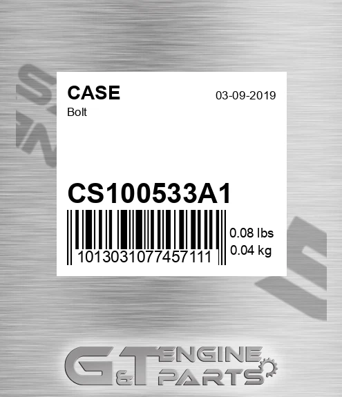 CS100533A1 Bolt