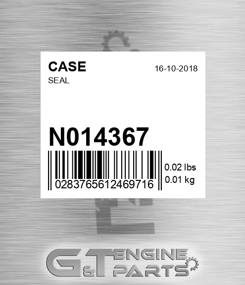 N014367 CASE Seal
