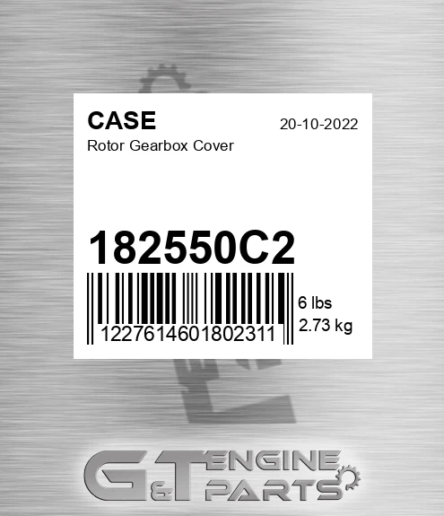 182550C2 CASE Rotor Gearbox Cover