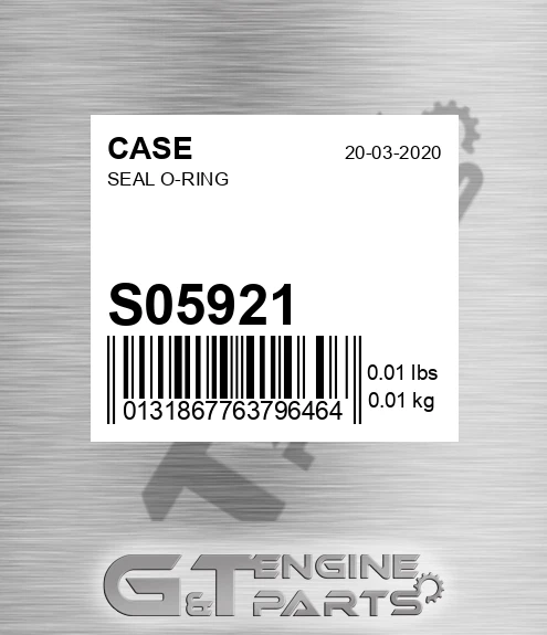 S05921 Seal O-ring