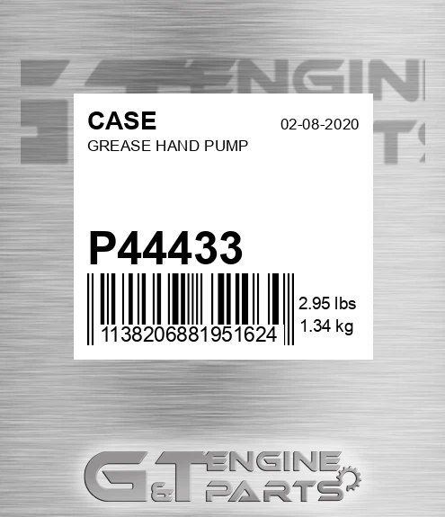 P44433 Grease Hand Pump