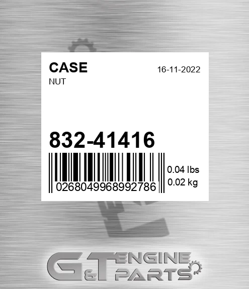 832-41416 Nut
