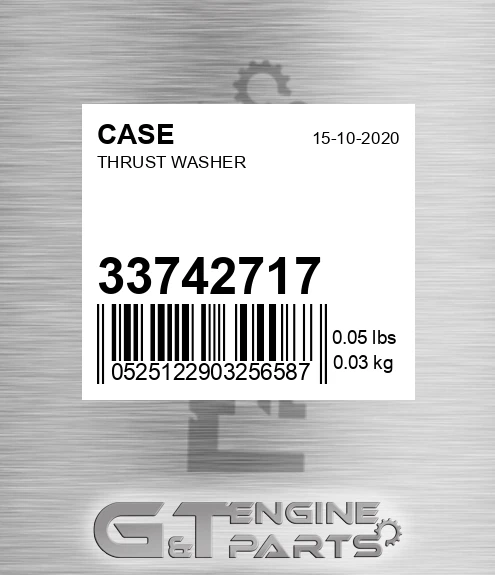 33742717 CASE Thrust Washer