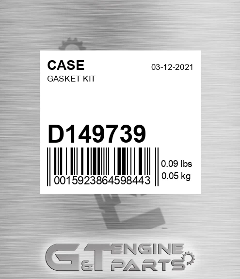 D149739 Gasket Kit