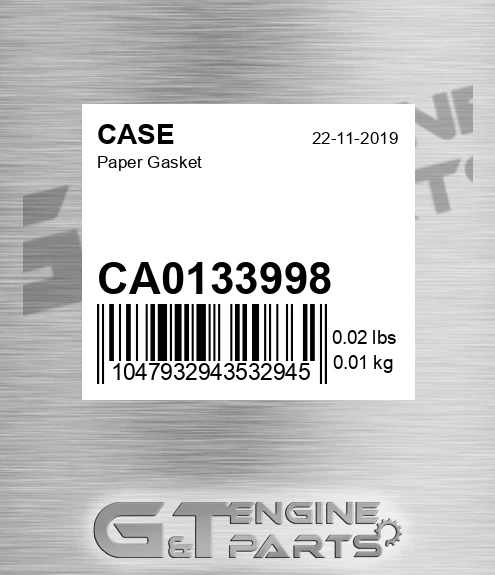 CA0133998 Paper Gasket
